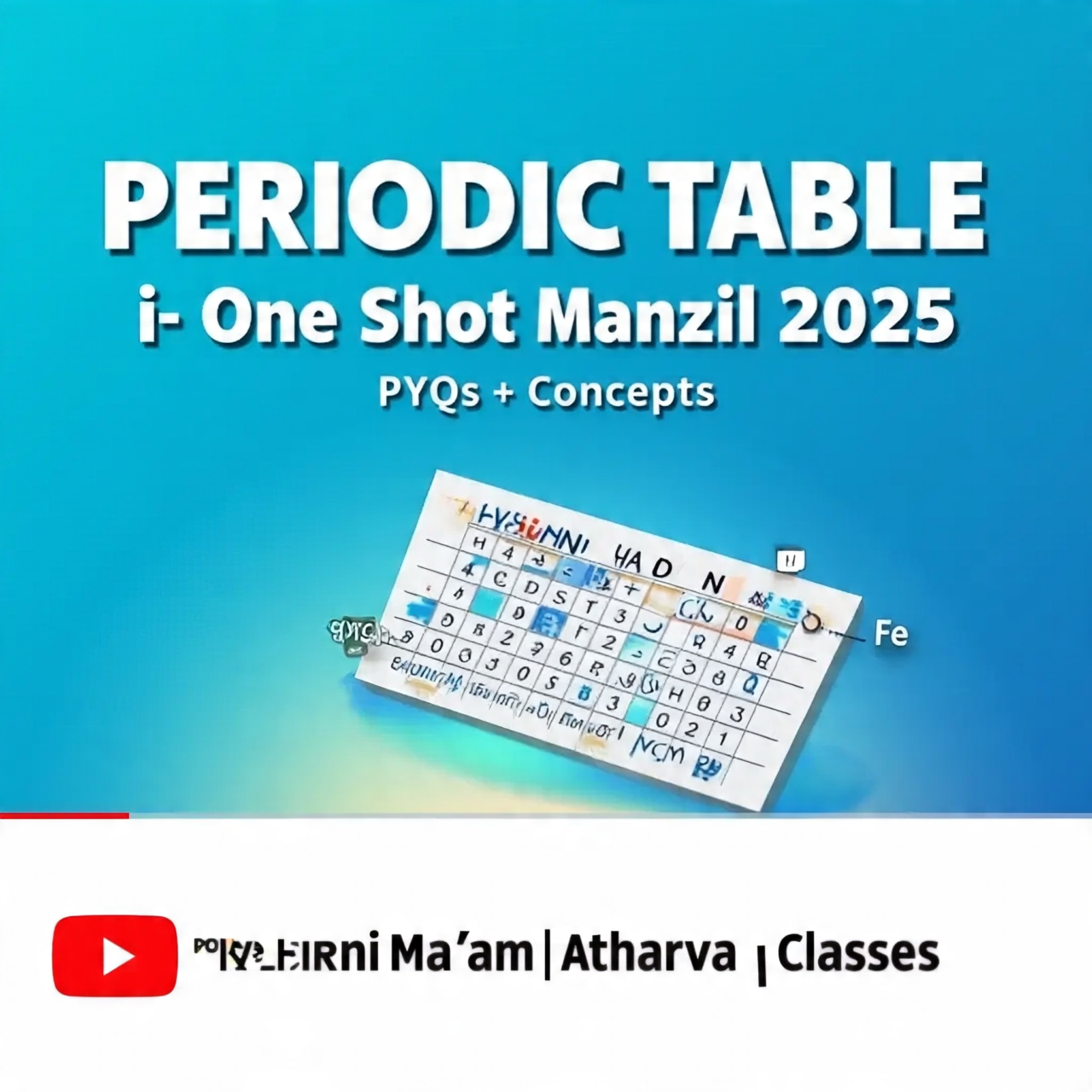 Manzil 2025: PERIODIC TABLE in One Shot: All Concepts & PYQs Covered | JEE Main & Advanced